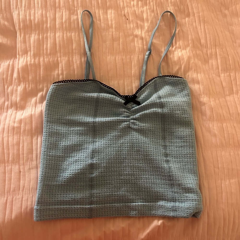 Urban Outfitters Out from under fifi blue and cami with black bow